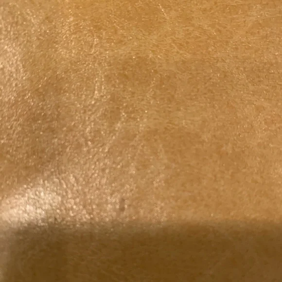 Sabina New York Beige Gold Tone Leather Shoulder Handbag Floral Lining - Picture 8 of 10